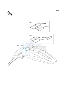 KX 450 D (KX450F) (F8F) D8F drawing LABELS