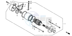 TRX250TE FOURTRAX RECON ES drawing STARTING MOTOR