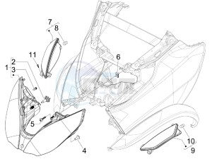 MP3 250 ie mic drawing Head lamp - Turn signal lamps