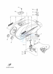 YB125 (2CSB) drawing FUEL TANK