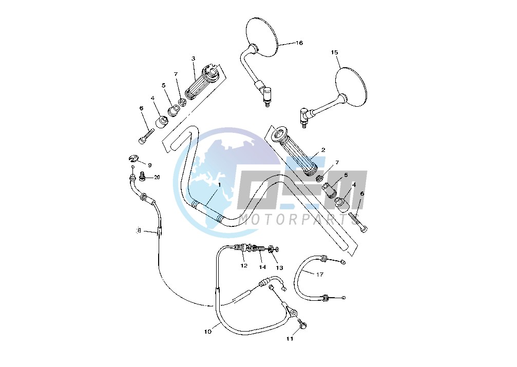 STEERING HANDLE -CABLE