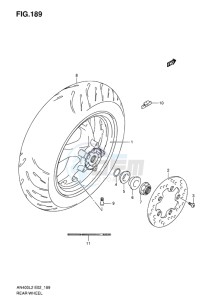 AN400 BURGMAN EU-UK drawing REAR WHEEL