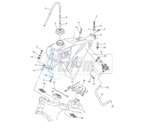 WR F 450 drawing FUEL TANK