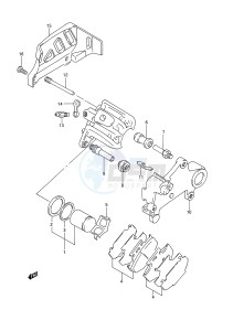 RM250 (E28) drawing REAR CALIPERS (MODEL N)