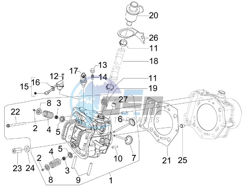 Cilinder head unit - Valve