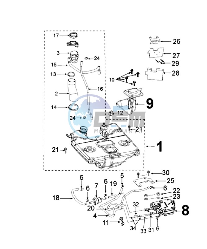 TANK AND FUEL PUMP