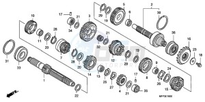 CB1300A9 BR / ABS CO MME - (BR / ABS CO MME) drawing TRANSMISSION