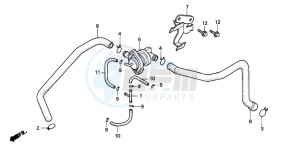 CB750F2 SEVEN FIFTY drawing AIR INJECTION CONTROL VALVE