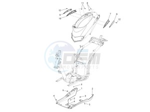 Liberty 150 4t e3 moc drawing Side cover - Spoiler