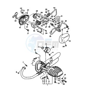 XV DX VIRAGO 535 drawing EXHAUST