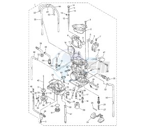 YZ F 250 drawing CARBURETOR