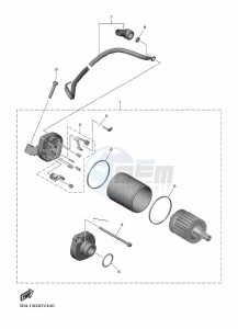 YZF1000D YZF-R1M (B4SD) drawing STARTING MOTOR