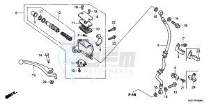 NSC50WHC drawing FRONT BRAKE MASTER CYLINDER