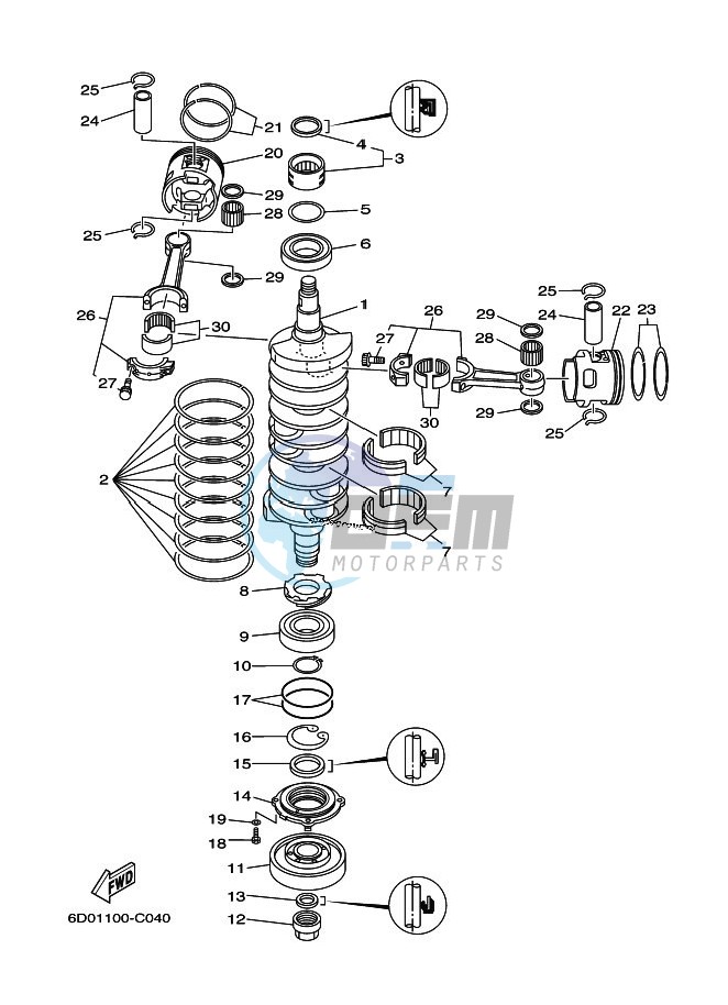 CRANKSHAFT--PISTON