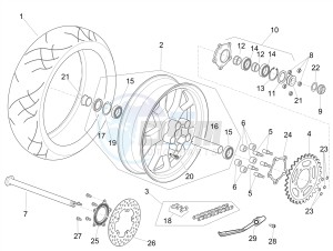 RSV4 1100 RACING FACTORY E4 ABS (EMEA-GSO) drawing Rear wheel