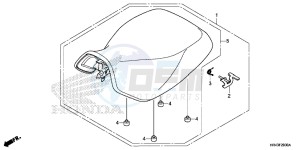 TRX500FM2E TRX500FM2 U drawing SEAT