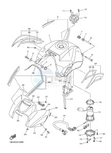 FZ8-S FZ8 FAZER 800 (42PD 42PF) drawing FUEL TANK