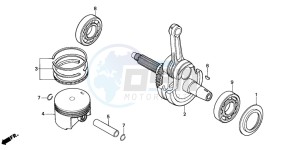 NX650 500 DOMINATOR drawing PISTON/CRANKSHAFT