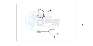 XL700VA9 France - (F / ABS CMF) drawing H/G SUB KIT