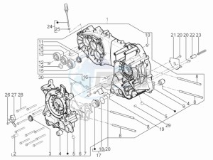 SR Motard 125 4t e3 drawing Crankcase