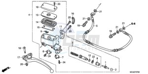 GL1800A Korea - (KO) drawing CLUTCH MASTER CYLINDER