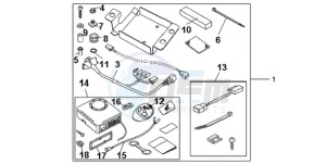 CBR1000RAA Australia - (U / ABS) drawing KIT ALARM SYSTEM