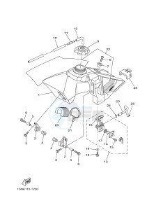 YZ85LW (1SPK) drawing FUEL TANK