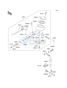 VN 1500 E [VULCAN 1500 CLASSIC] (E7) [VULCAN 1500 CLASSIC] drawing CLUTCH MASTER CYLINDER