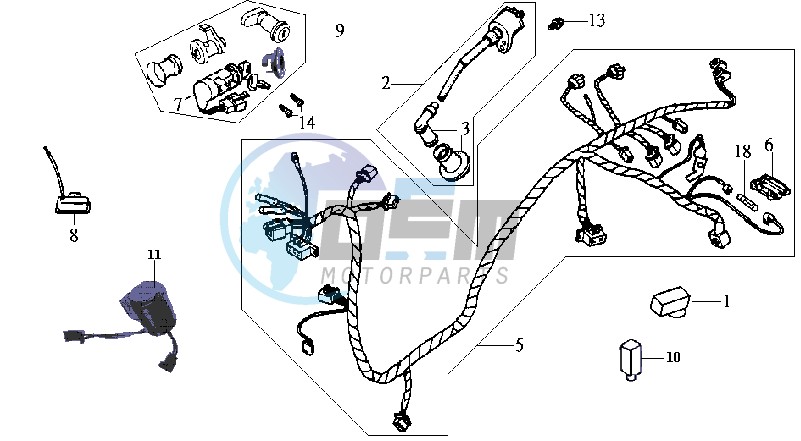 WIRING HARNASS - ELECTRONIC PARTS