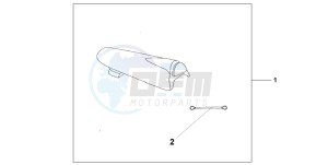 CBR900RR FIRE BLADE drawing SEAT COWL CANDY TAHITIAN BLUE METALLIC