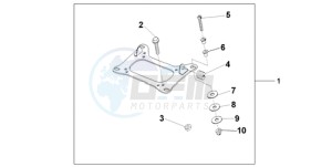 CBF600N9 Europe Direct - (ED) drawing KIT CARRIER BRKT