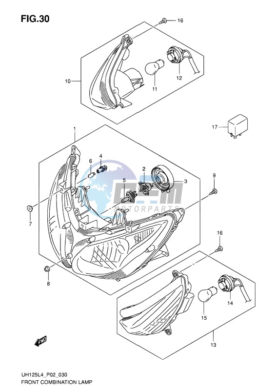 FRONT COMBINATION LAMP