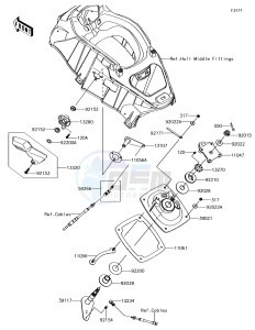 JET SKI ULTRA 310X JT1500LHF EU drawing Handle Pole