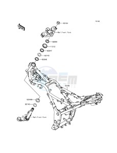 NINJA 300 ABS EX300BGF XX (EU ME A(FRICA) drawing Frame