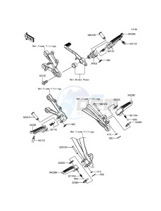 NINJA_ZX-6R_ABS ZX636FDF FR GB XX (EU ME A(FRICA) drawing Footrests