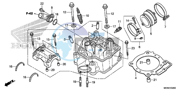 CYLINDER HEAD (D/E)