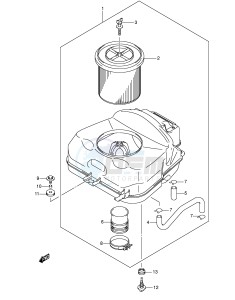 LT-A700X (E28-E33) drawing AIR CLEANER