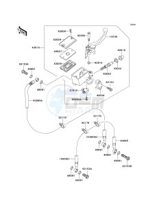 ER 650 A [ER-6N (AUSTRALIAN] (A6F-A8F) A6F drawing FRONT MASTER CYLINDER