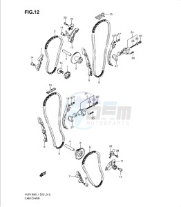 VLR1800 drawing CAM CHAIN