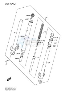 GSR750Z ABS EU drawing FRONT FORK DAMPER