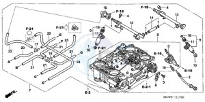 VFR8009 Europe Direct - (ED / MME TWO) drawing THROTTLE BODY (ASSY.)