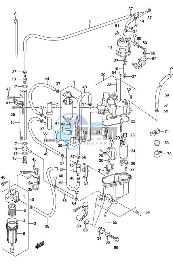 Fuel Pump/Fuel Vapor Separator