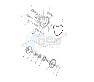 YZ F 250 drawing WATER PUMP