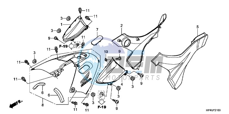 SIDE COVER/TANK COVER
