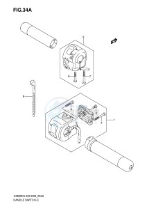 VZ800 (E3-E28) MARAUDER drawing HANDLE SWITCH (MODEL K7 K8 K9)