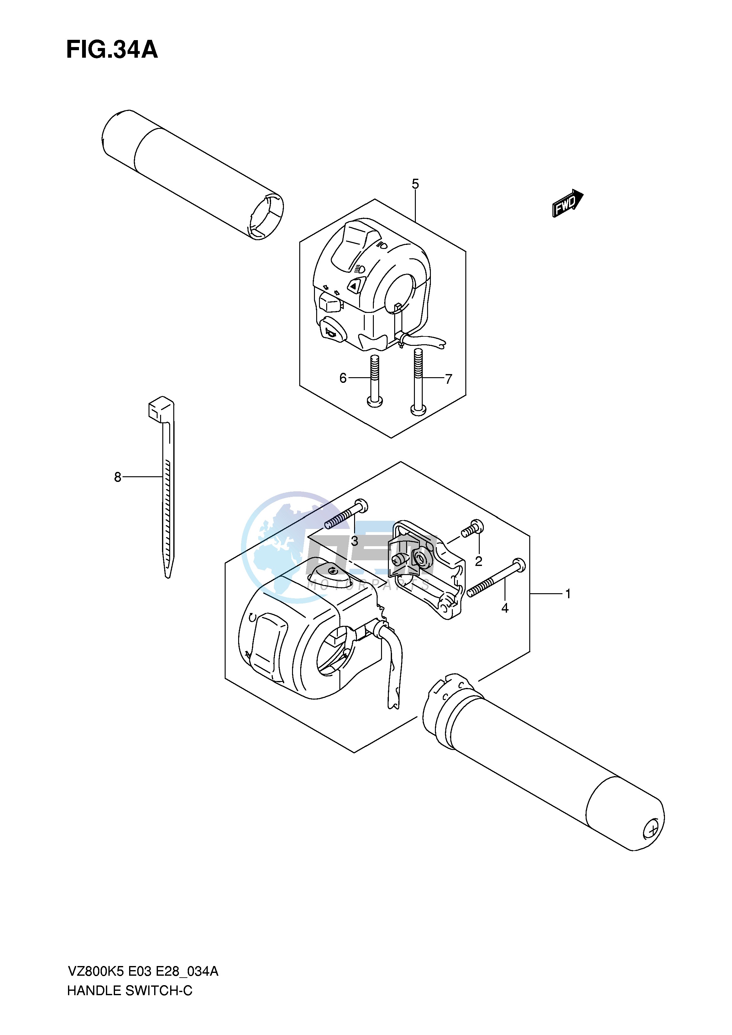 HANDLE SWITCH (MODEL K7 K8 K9)