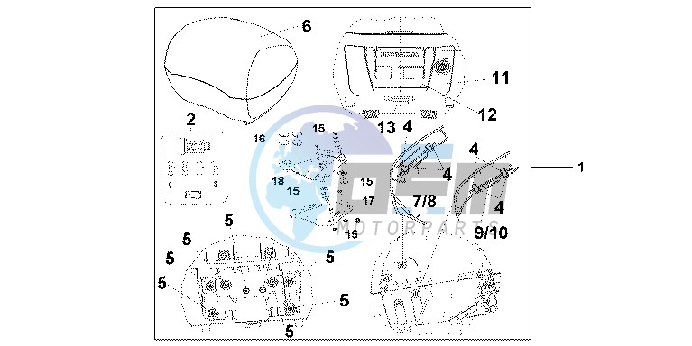 31L TOP BOX P. FADELESS WHITE