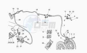 California 1100 Stone Special Sport drawing Rear brake system