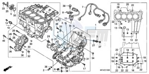 CBF1000TA Europe Direct - (ED / ABS) drawing CRANKCASE