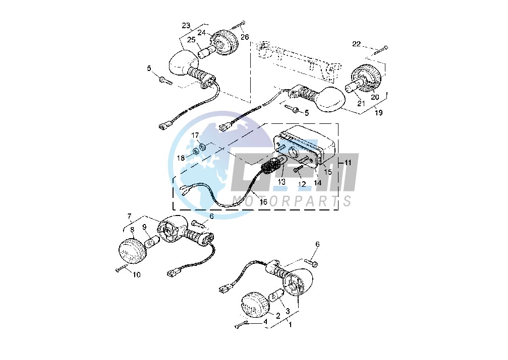 FLASHER LIGHT – LICENSE LIGHT EURO KIT